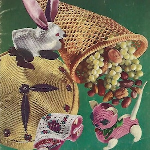 Vintage Quick to Make Gifts 1955 Crochet Patterns (PDF instant download, instructions)