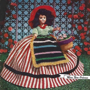 Vintage Crocheted Dolls of the Americas clothing Patterns 1953 (*PDF instant digital download instructions to make*)