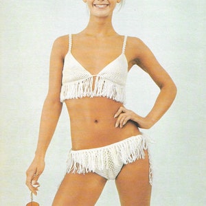 Vintage Macrame Bikini, PATTERN 1970&#39;s***PDF instant digital download***NOT a finished item, instructions only