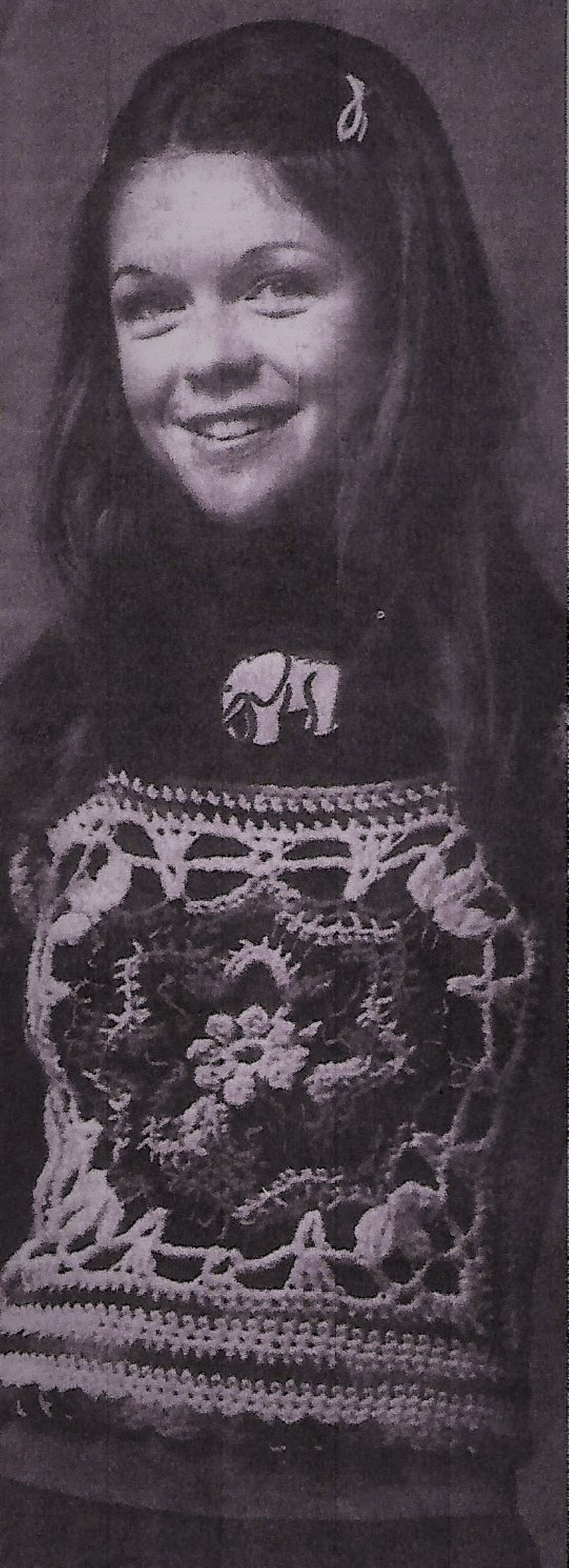 Vintage Crochet Potholder Vest, Granny Square Vest, Rib Ticklers