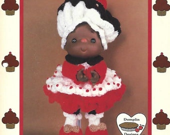 Vintage Hot Fudge Sundae Doll Crochet Pattern (PDF Digital Download)