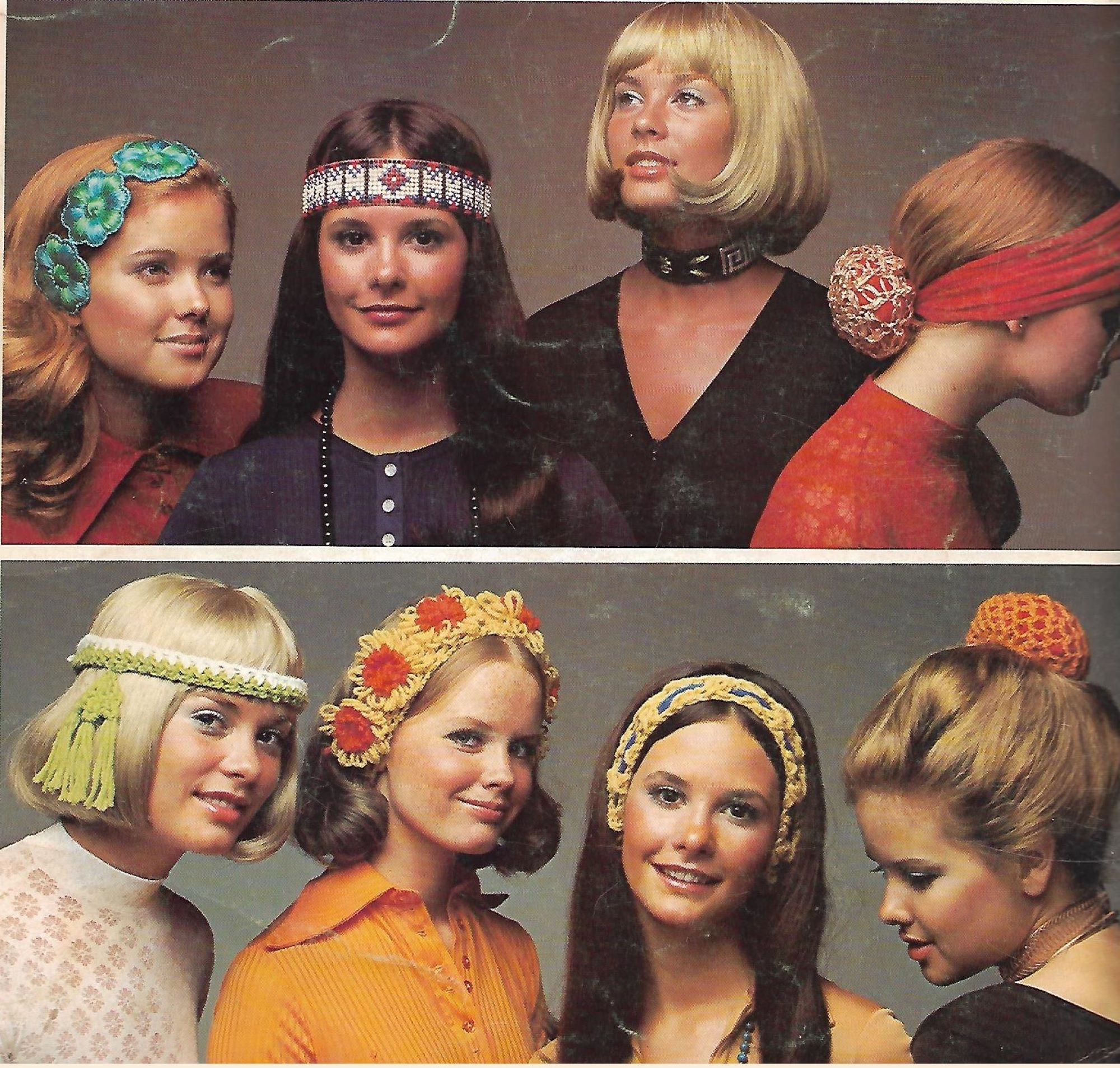 Vintage Crochet Headbands Belts Armlets Dog Collar PATTERNS 1970 spdf Instant Digital Downloadnot a Finished Item Instructions Only Etsy Canada