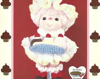 Vintage Banana Split Doll Crochet Pattern: Cupcake Corner (PDF Digital Download)