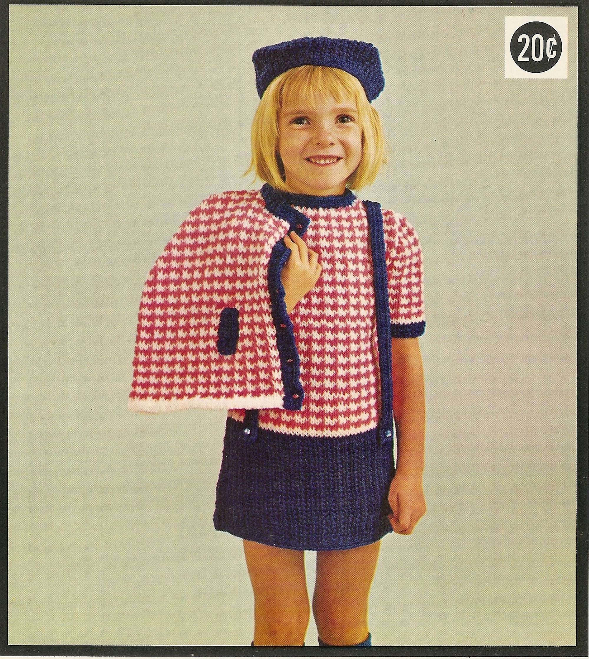 Vintage Knit Dress Capeberethat Patterns 1950'spdf Etsy