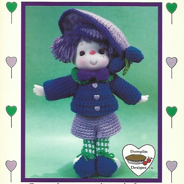 Vintage "Lollipop Lane" Plum Preserves Doll Crochet Pattern (***PDF instant digital download***) instructions to make