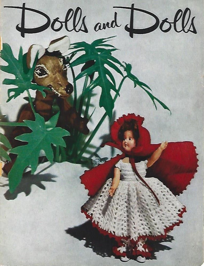 Vintage Doll Costume Crochet Patterns From 1951 PDF Instant Digital
