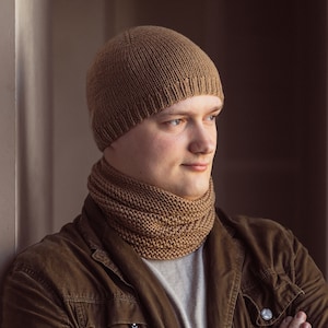 Aquecedor de pescoço de malha, chapéu de inverno masculino, gorro de malha masculino, chapéu masculino de malha e cachecol para homens, chapéu de inverno para homens, chapéu de malha personalizado