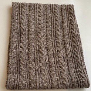 Knitted merino wool scarf  women, Hand knit wide scarf, Knitted cable merino scarf, Knit handwoven scarves