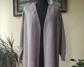 Hand knitted cardigan women, hand knit merino cardigan women, custom long cardigan, women knit cardigan, v neck cardigan