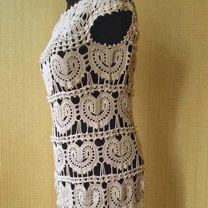 クロシェドレスレディース、クロシェサマードレス、ホワイトクロシェドレス、クロシェウェディングドレス、サマーカクテルドレス、エレガントなパーティードレス