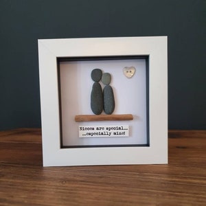 Nieces are special. Framed pebble picture