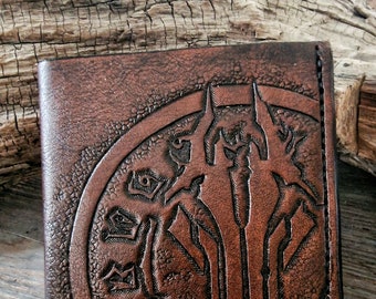 Men's leather wallet - 9 card slots