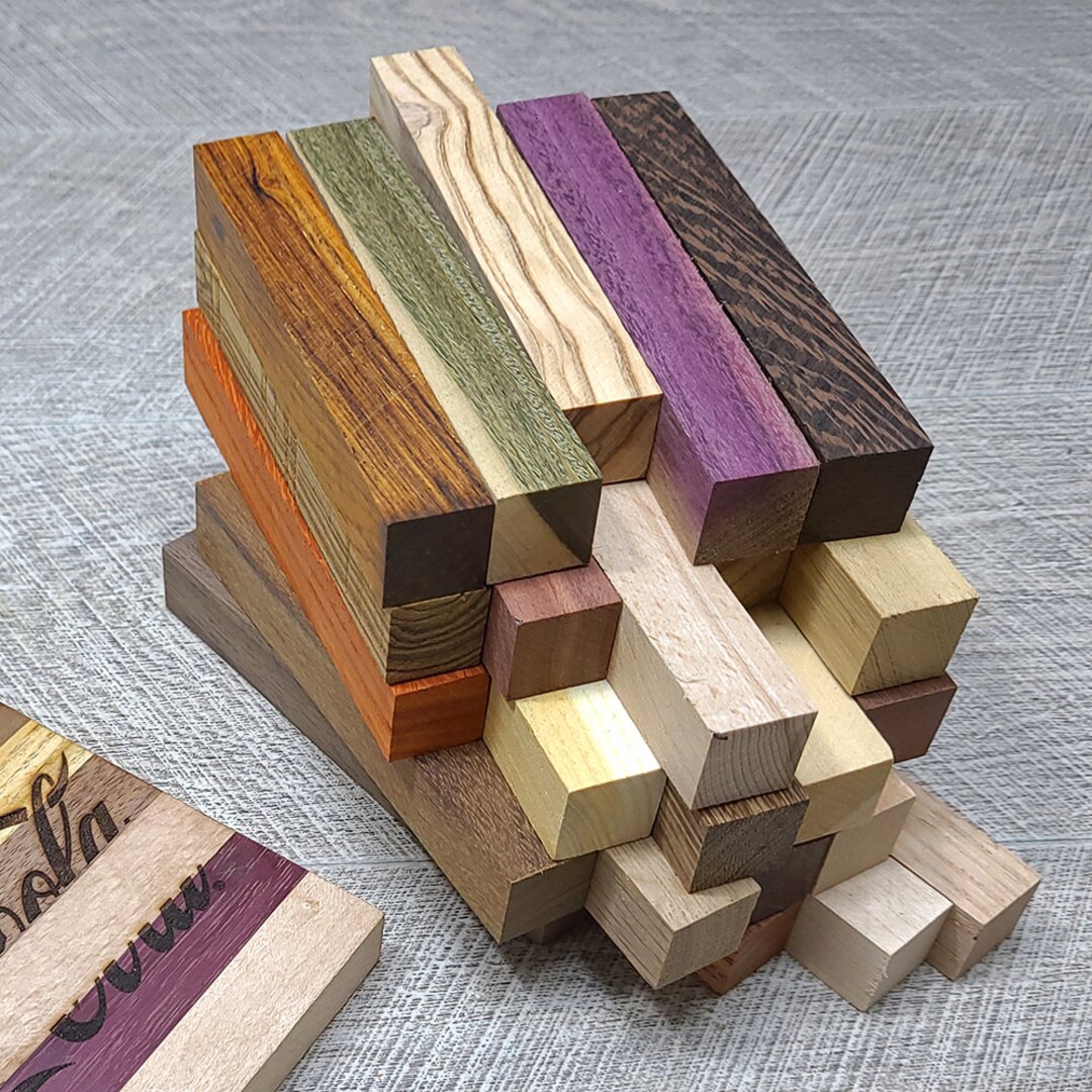 Premium Wood Pen Blanks 25 Types Set cocobolo,lignum Vitae,puppleheart