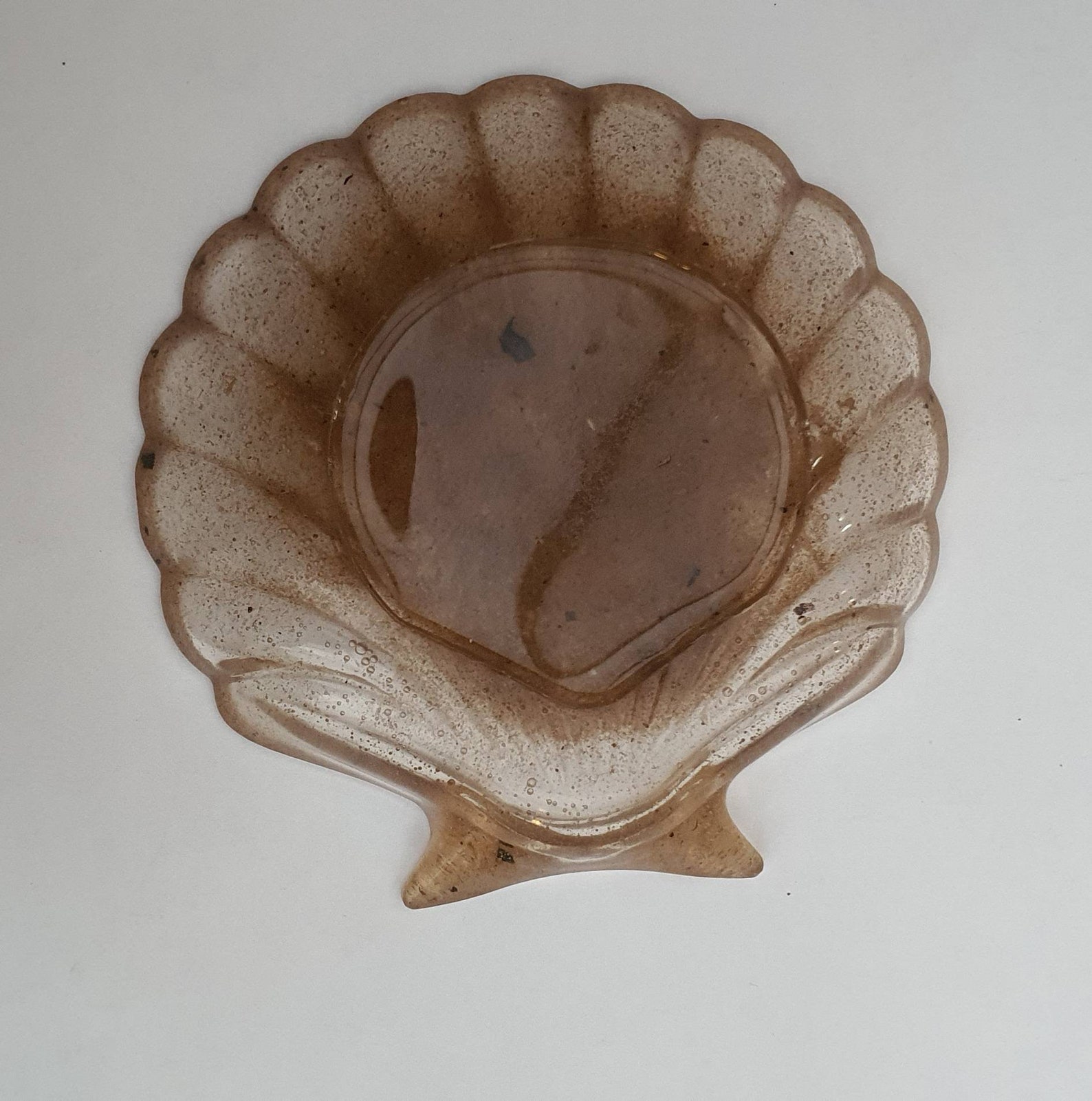 Resin Scallop Shell Trinket Dish Trinket Dish Soap Dish Etsy