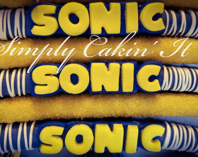 Sonic the Hedgehog Pretzels Etsy