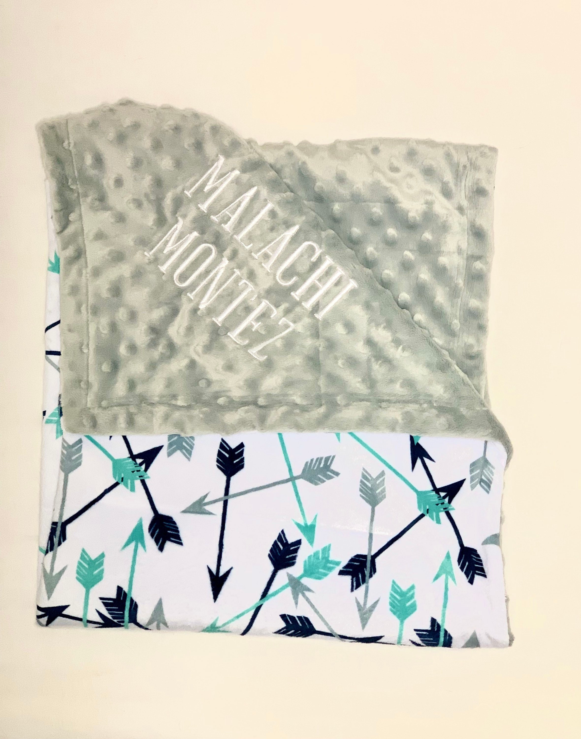 Baby Boy Minky Blanket/ Minky Baby Blanket/ personalized minky Etsy