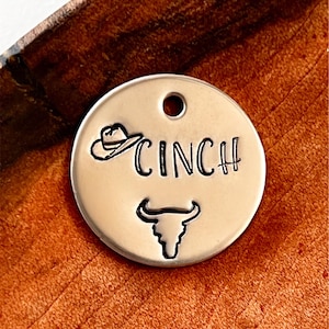 Western Dog Tag - Dog Tag for Dogs Personalized - Custom Tag - Pet ID Tag - Metal Pet Tag - Customized Cat Tag - cowboy dog tag