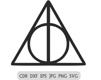 Download Deathly hallows svg | Etsy