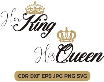 His Queen Svg Her King Wallpaper - Doubutsu Wallpaper