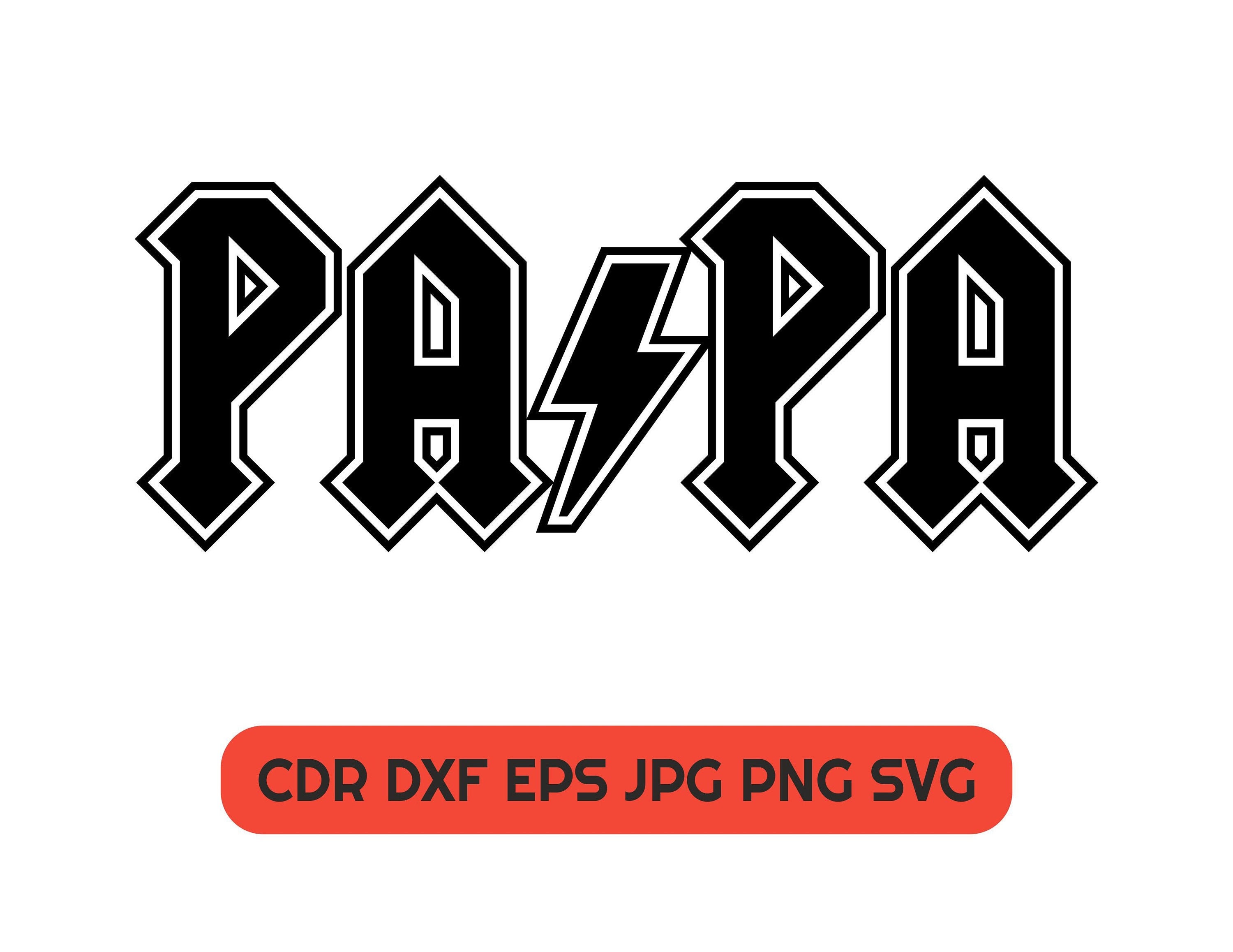 Download Rock Papa Svg Rock N Roll Dad Shirt Father Shirt Svg Papa Etsy