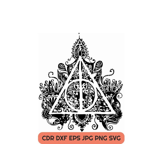 Download Free Deathly Hallows Svg Digital Download Clipart Harry Potter Dxf Etsy SVG Cut Files