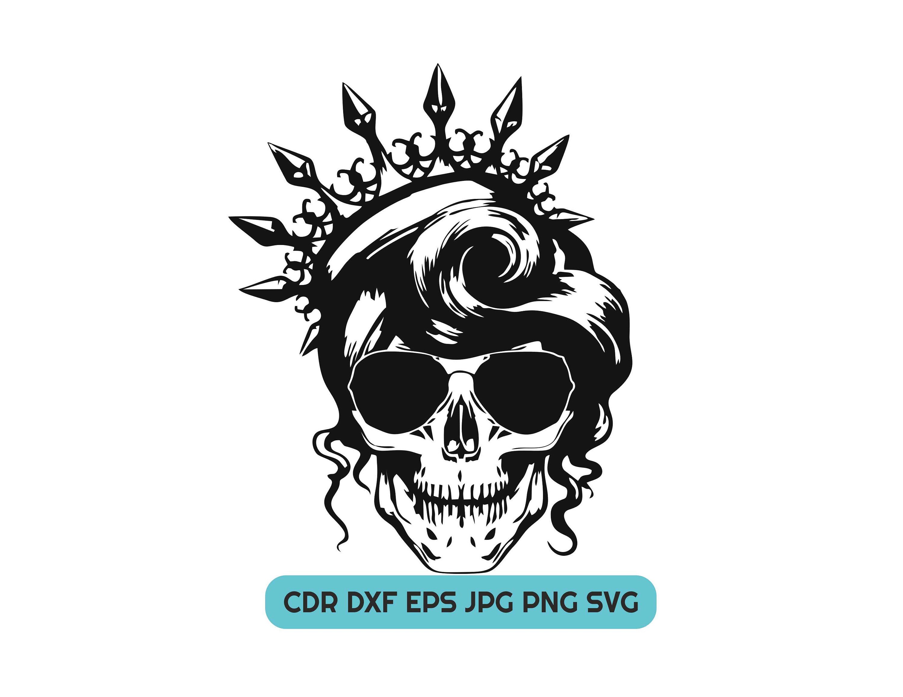 Download Skull Crown Svg Mom Life Svg Mom Skull Png Funny Mom Svg Etsy