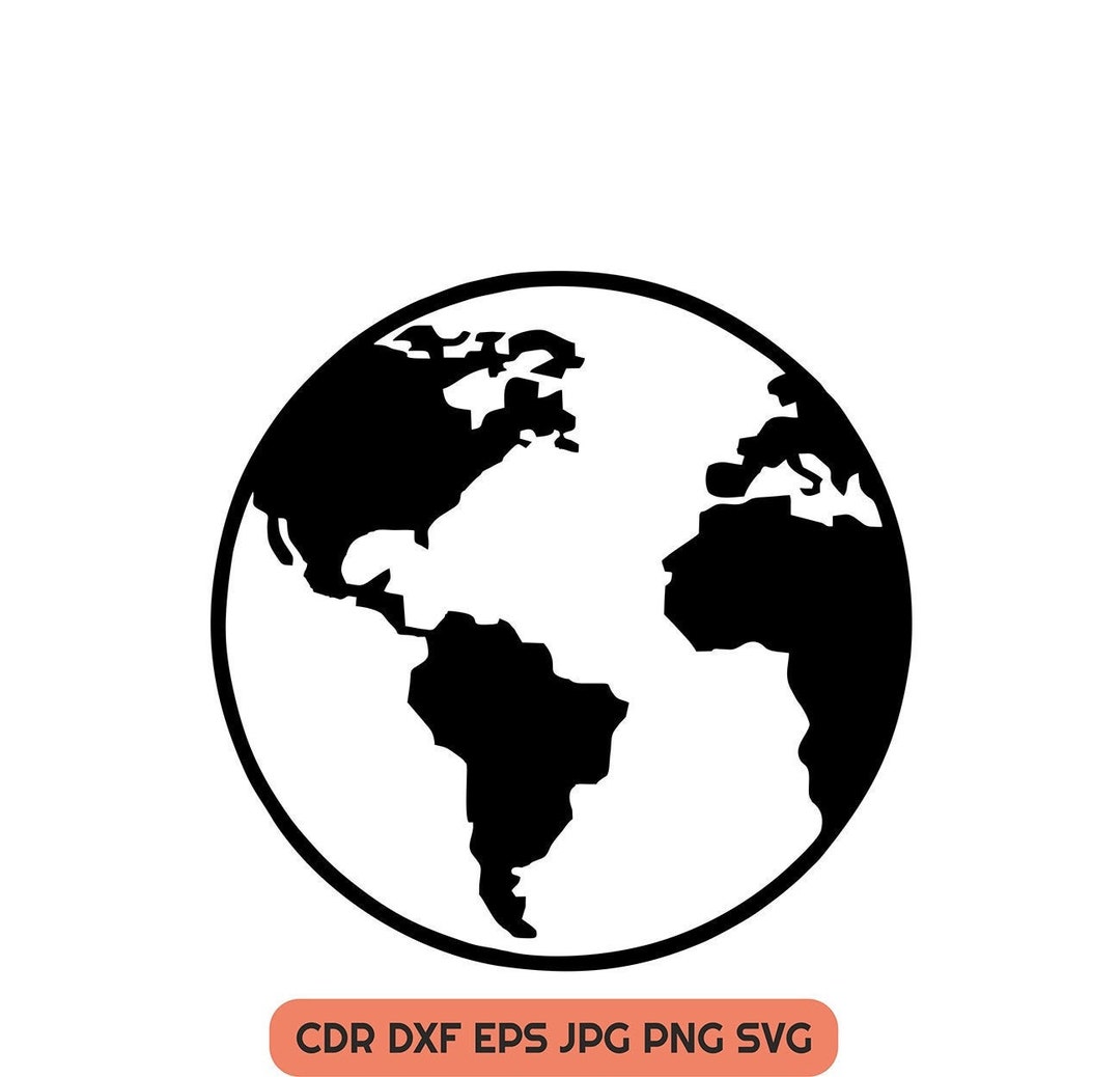 Earth Svg Planet Earth Png World Dxf Planet Png Globe Svg - Etsy UK