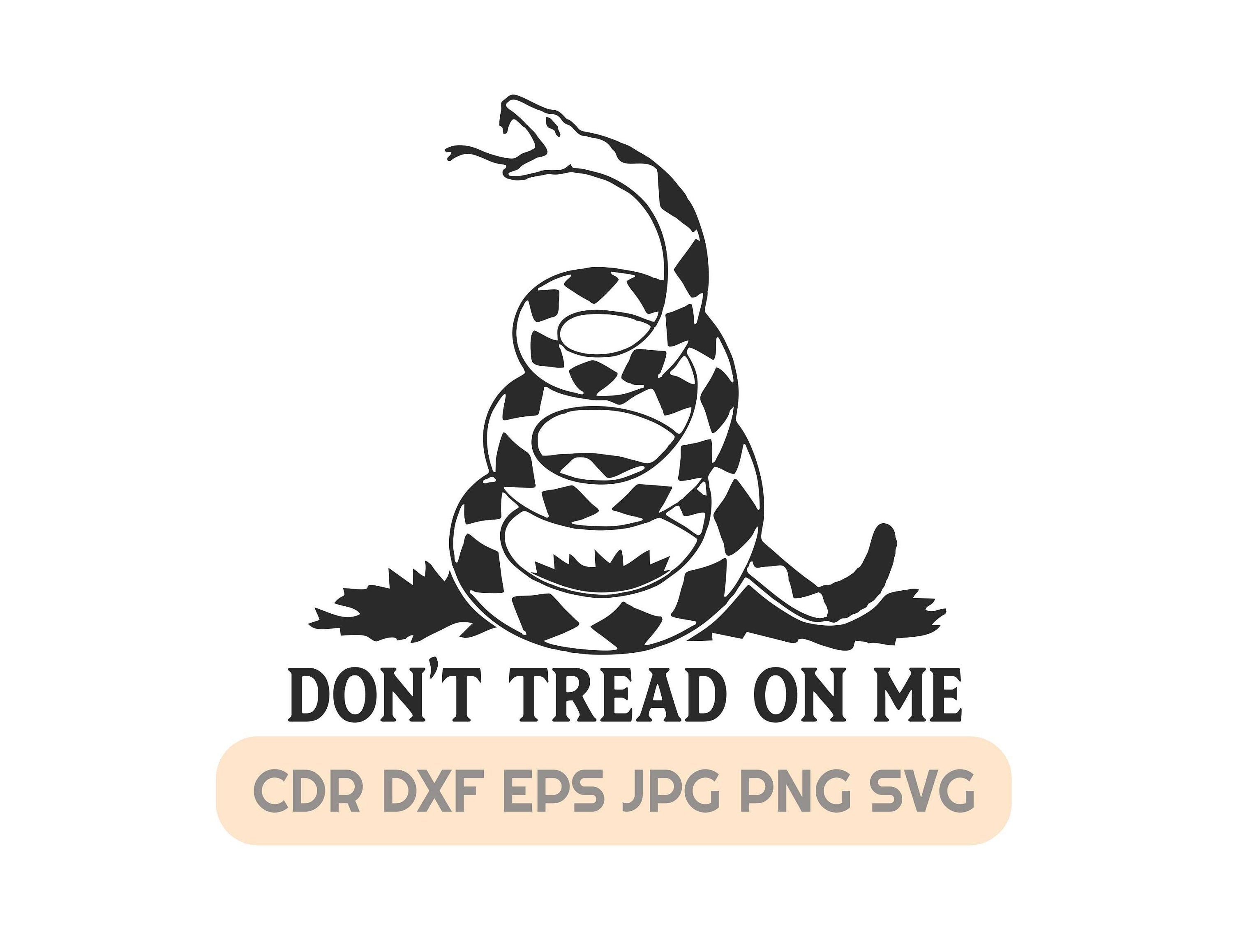 Don't treten auf mich Zitat, druckbare Gadsden Flagge svg, sofortiger Download patriotische svg Cut-Dateien, Schlange-Design-Cutting-Dateien