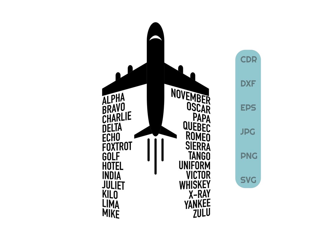 Pilot Alphabet Svg, Vector Pilot Shirt Design, Plane Clipart, Air Force ...