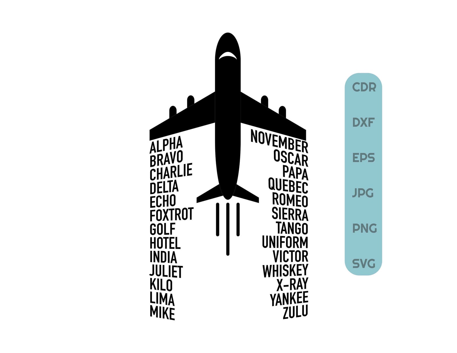 Pilot Alphabet Svg Vector Pilot Shirt Design Plane Clipart - Etsy