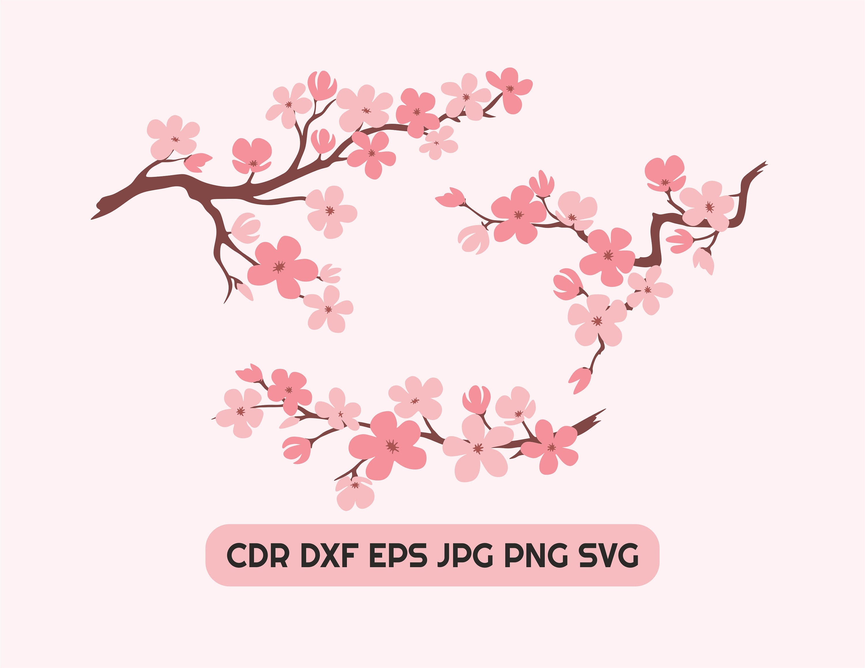 Printable Cherry Blossom Template