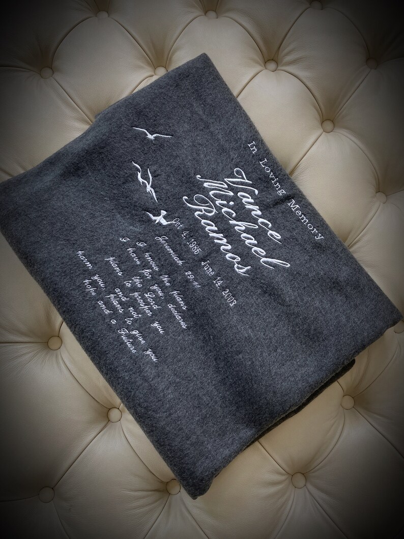 Funeral blanket funeral comfort gift Etsy