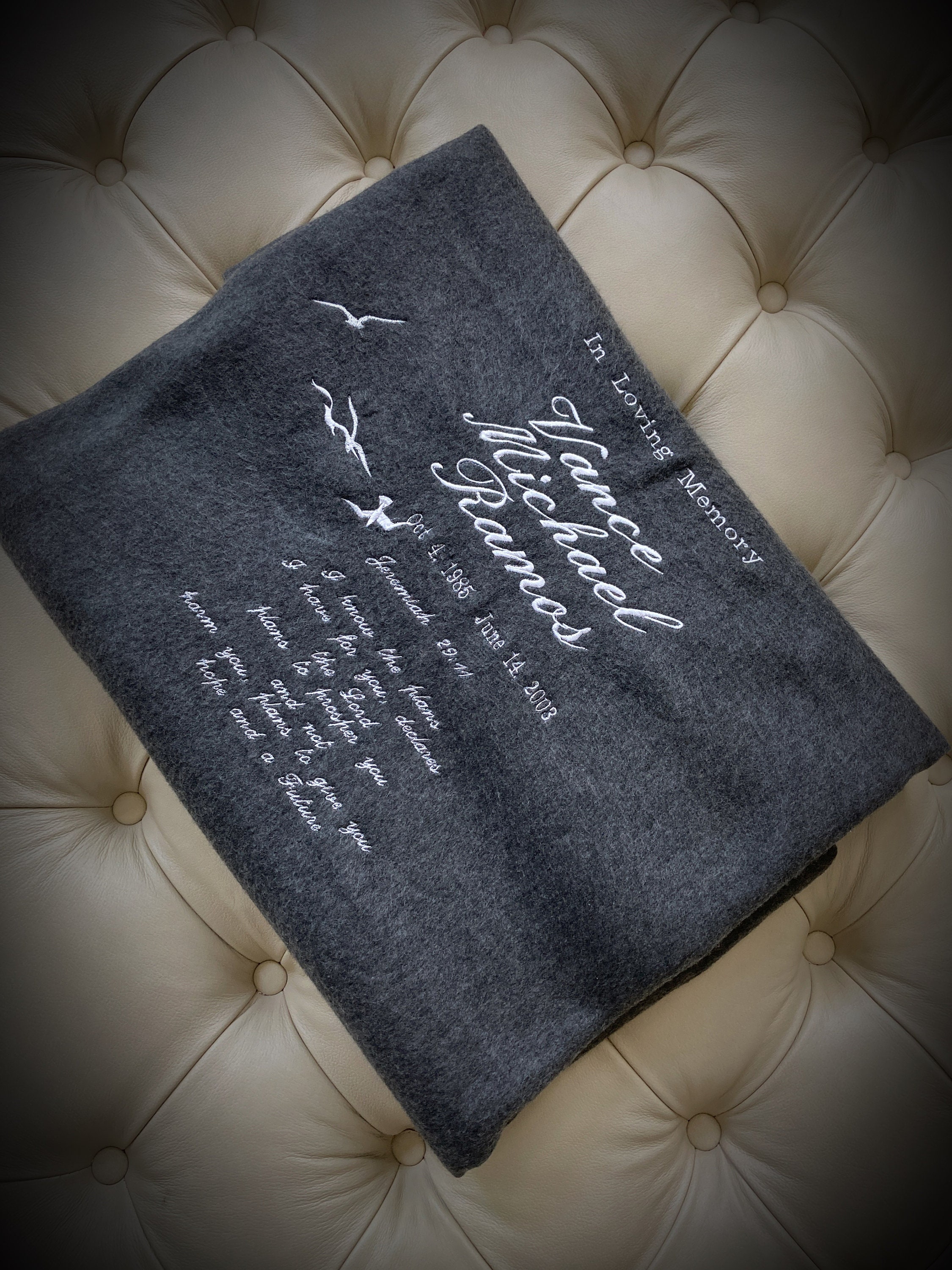 Funeral blanket funeral comfort gift Etsy