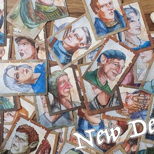 Value Set of 48 RPG printable characters for table top games + Paper Minis