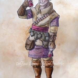 Custom Hand Drawn RPG Character Commission - Digital - Etsy