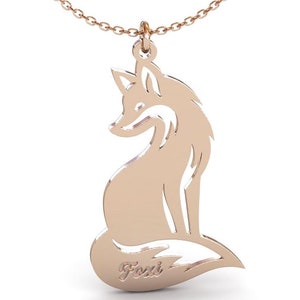 何でも揃う Fox Necklace,custom Foxy Necklace,custom Personalization ネックレス