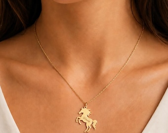 Collar personalizado con nombre de caballo en plata de ley - Joyería ecuestre personalizada, regalo para amantes de los caballos