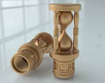 Sand Watch Tire Valve Stem Caps (4 pcs): Fits All Models, ABS Plastic