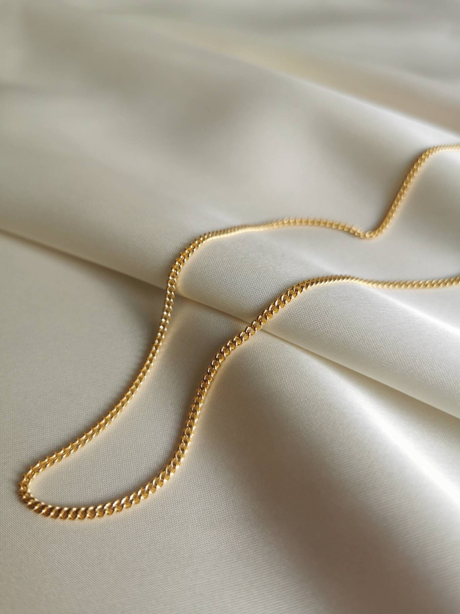 Gold Chain Necklace 14k Gold Filled Elegant Chain Minimal Etsy