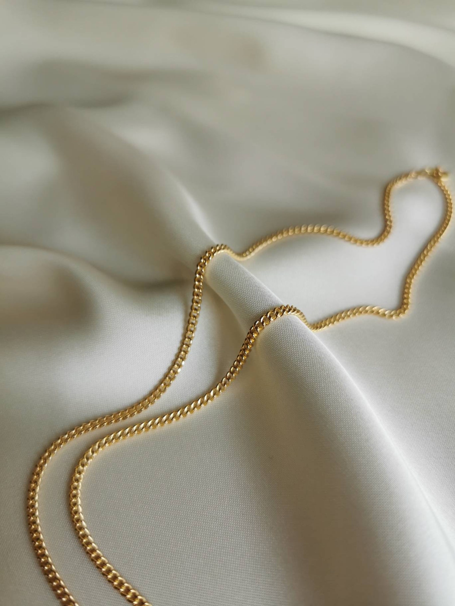 Gold Chain Necklace 14k Gold Filled Elegant Chain Minimal Etsy