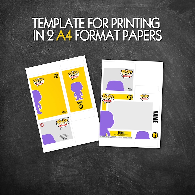 Funko Pop Diy Box Template / Custom Funko Pop box | Funko pop box, Custom funko pop / Hombre
