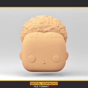 Stylized Chibi / POP Head STL | 3D Print File | WH_6-15