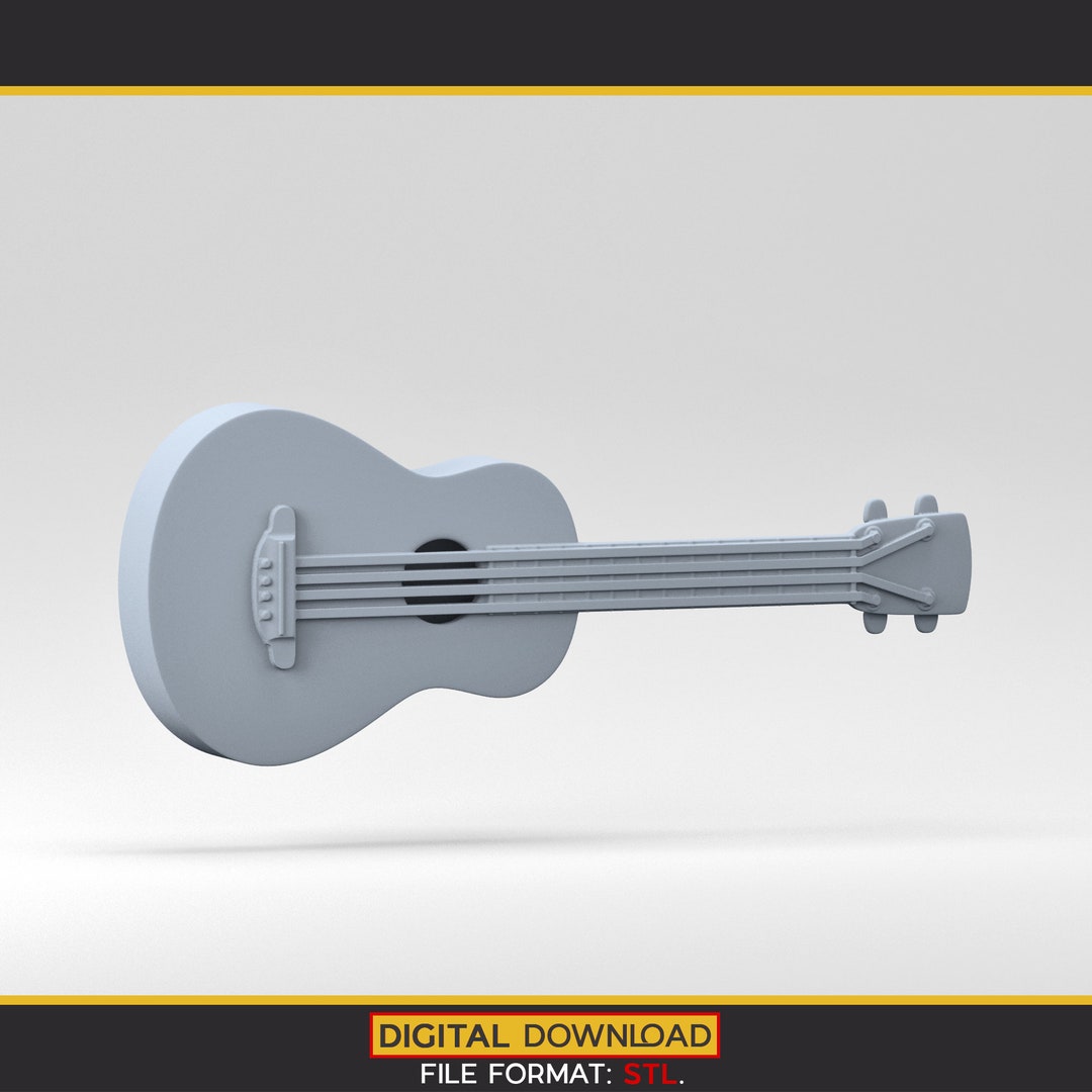 An Ukulele STL Model for 3D Printing. Action Figures Etsy