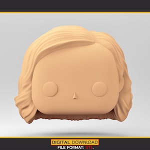 Stylized Chibi / POP Head STL | 3D Print File | WH_7-14