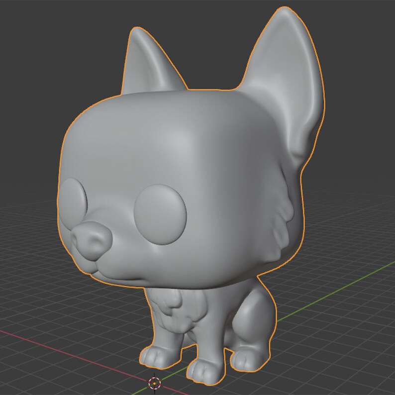 Funko POP Dog 3D Model for Printing. Customizable 3D Funko POP | Etsy