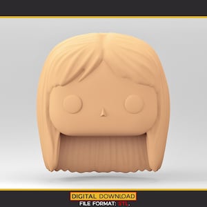 Stylized Chibi / POP Head STL | 3D Print File | WH_5-4