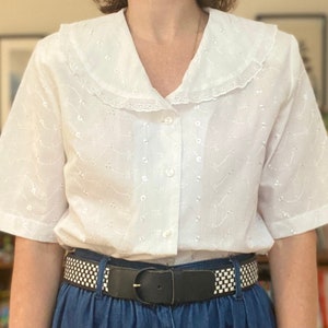 Chemise col anglais femme Etsy France