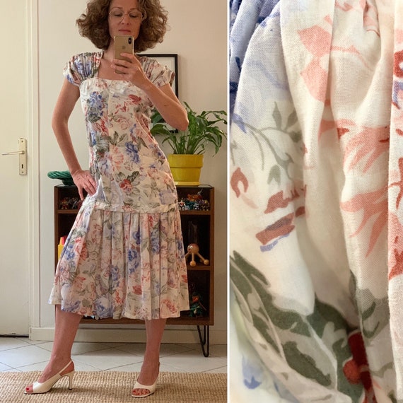 René Derhy vintage long floral dress