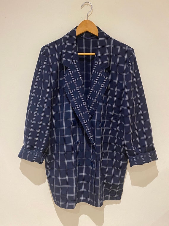 Vintage Wool Double Breasted Blazer M L main image 1