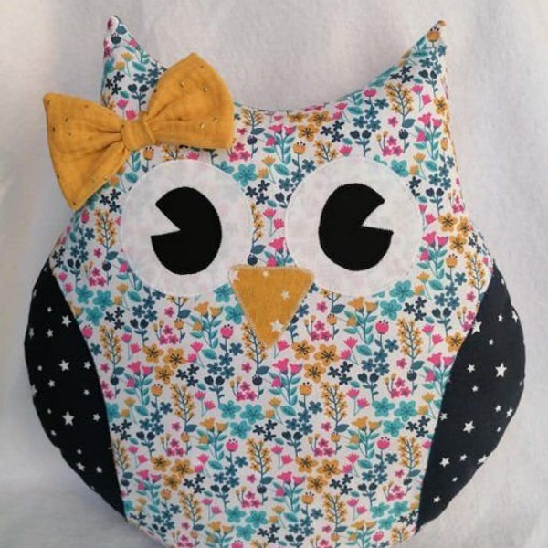 Digital pattern cushion-Range pajamas owl